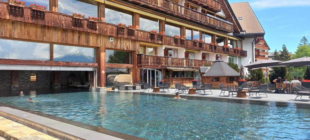 Apartment 24 Hotel Etrier Pool & Spa Crans-Montana Esterno foto